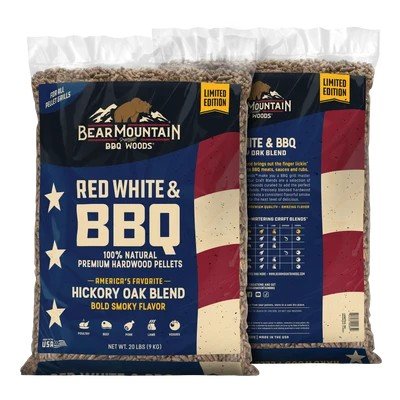 Bear Mountain BBQ hardwood pellets, 20 lb